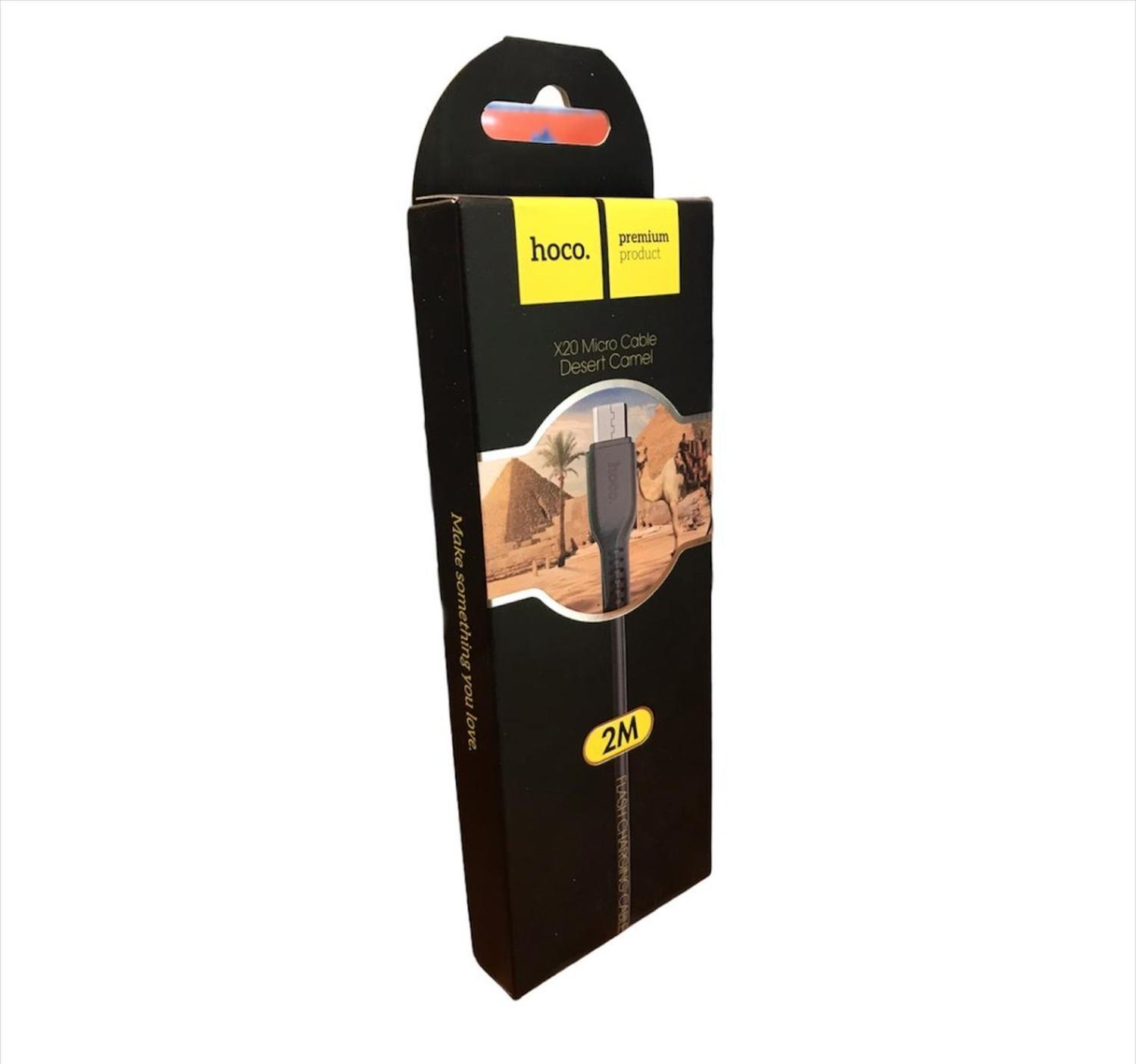 CABLE HOCO USB V8 X20 2 MTS NEGRO - 3