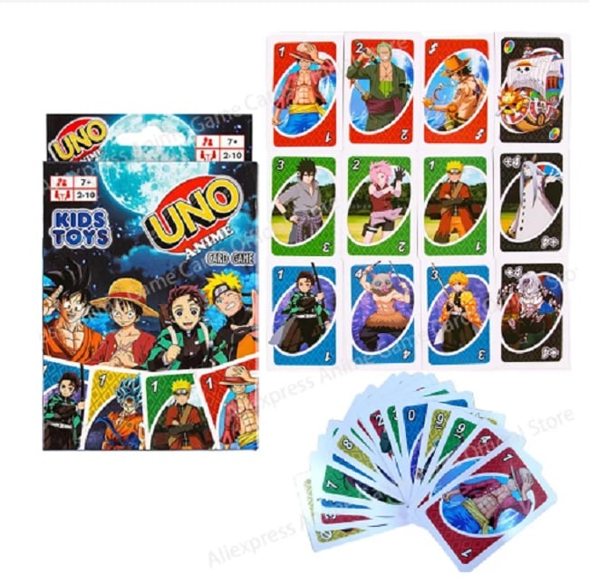 JUEGO DE CARTAS UNO ANIME 4 - 1