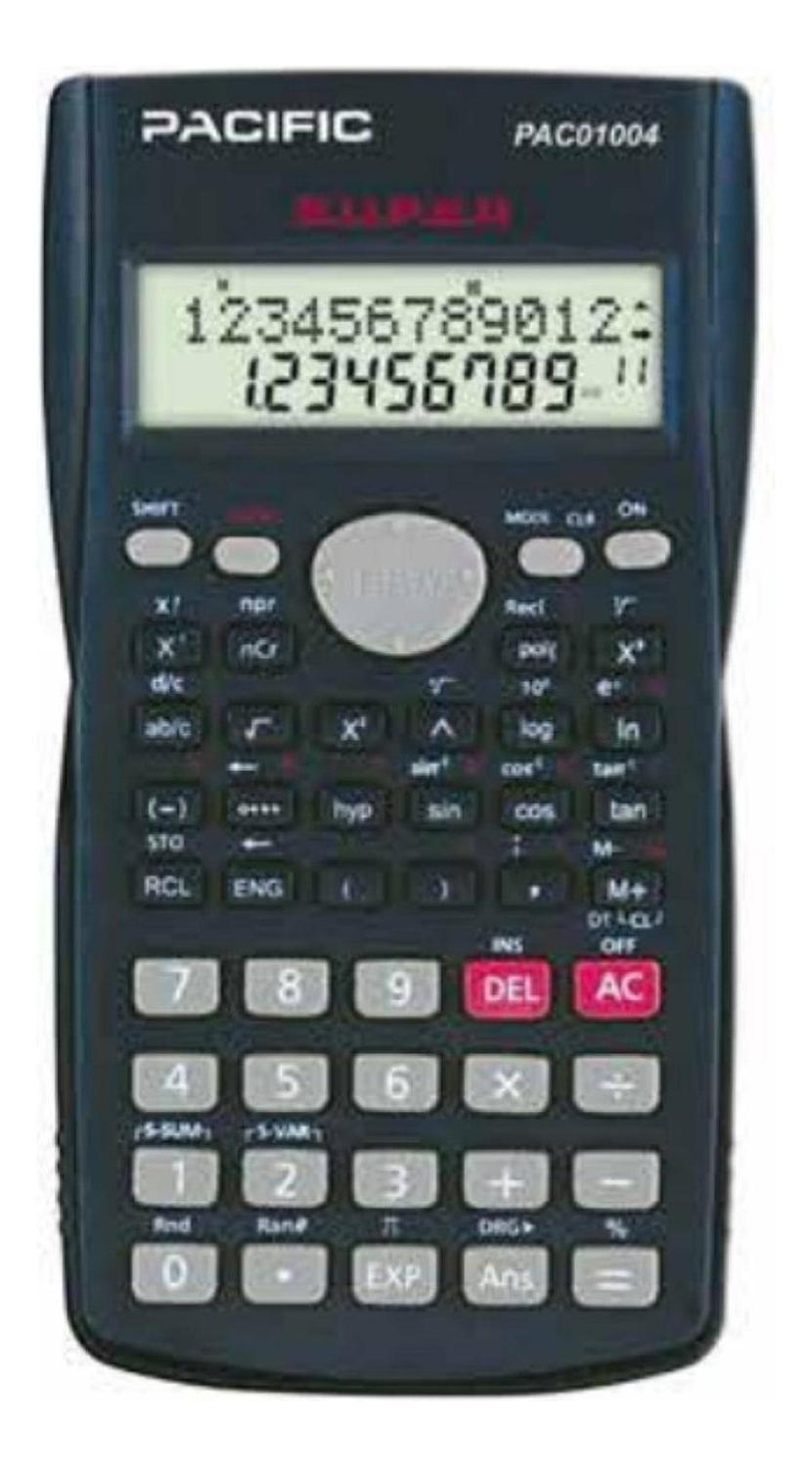 CALCULADORA PACIFIC CIENTIFICA PAC01004 240FUN 12DIGITOS - 1