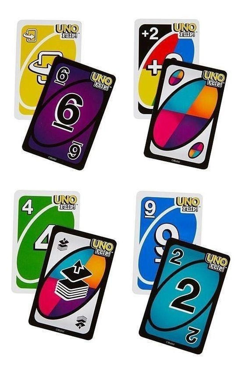 JUEGO CARTAS MATTEL UNO FLIP DOBLE CARAS - 3