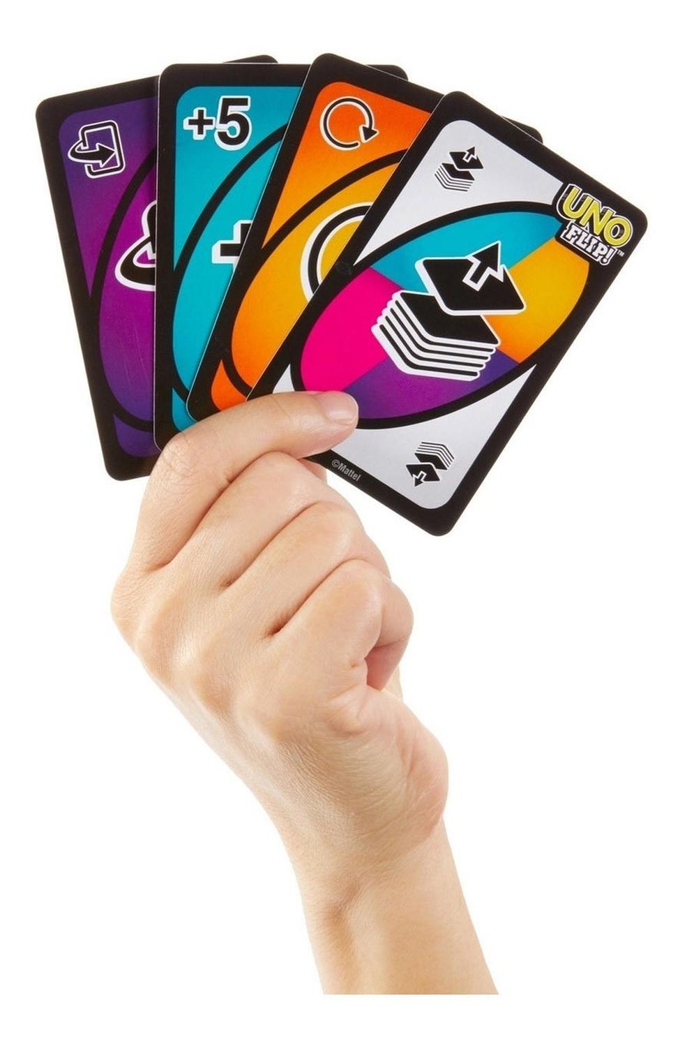 JUEGO CARTAS MATTEL UNO FLIP DOBLE CARAS - 4