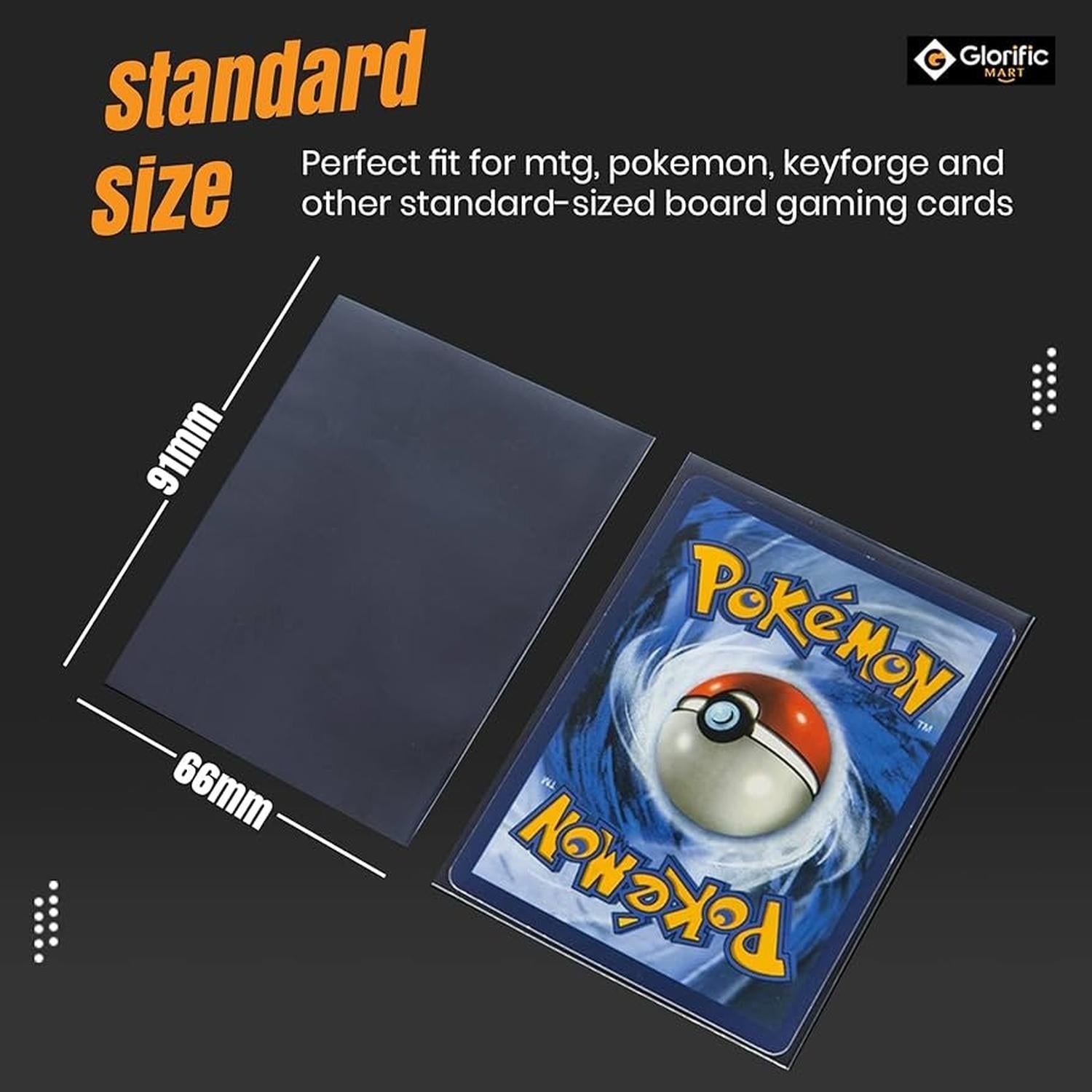300 FUNDAS PROTECTORAS CARTAS TCG AJUSTE PERFECTO 66X91MM - 2