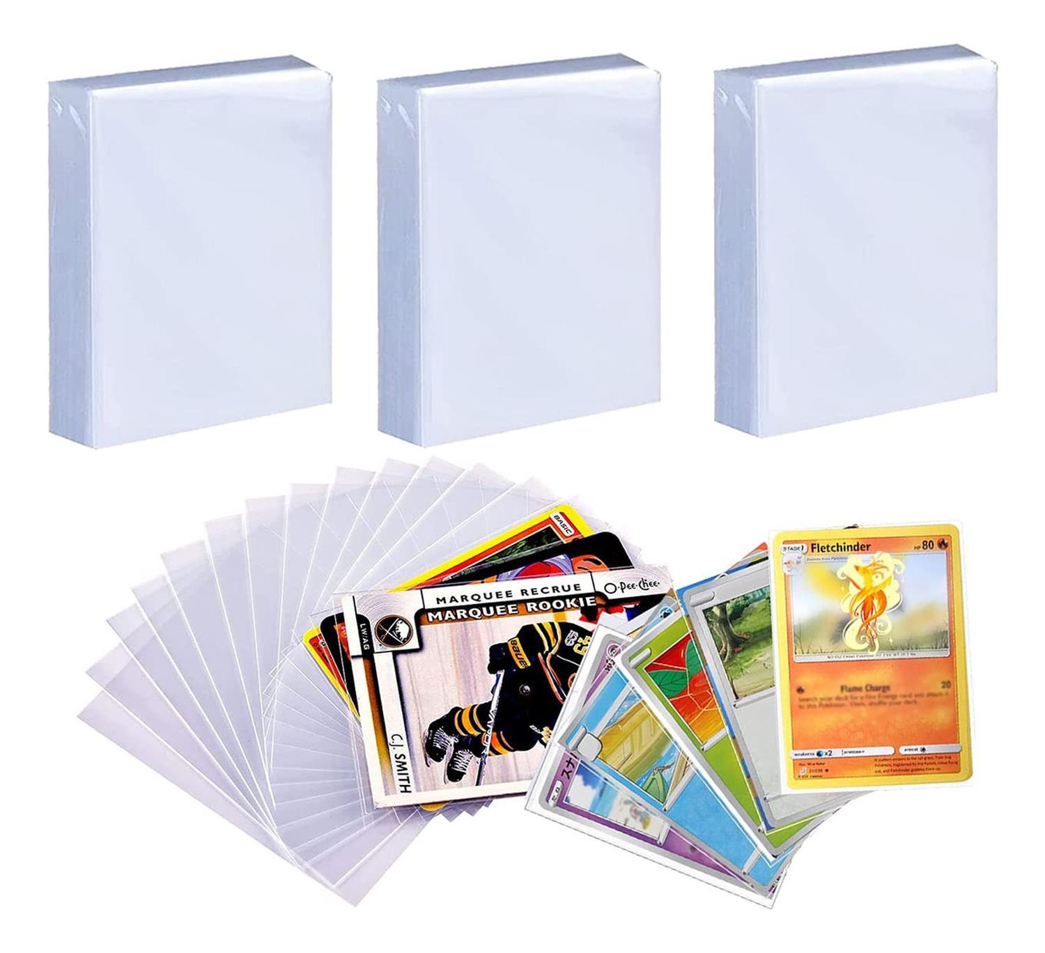 100 FUNDAS PROTECTORAS CARTAS TCG AJUSTE PERFECTO 66X91MM - 1