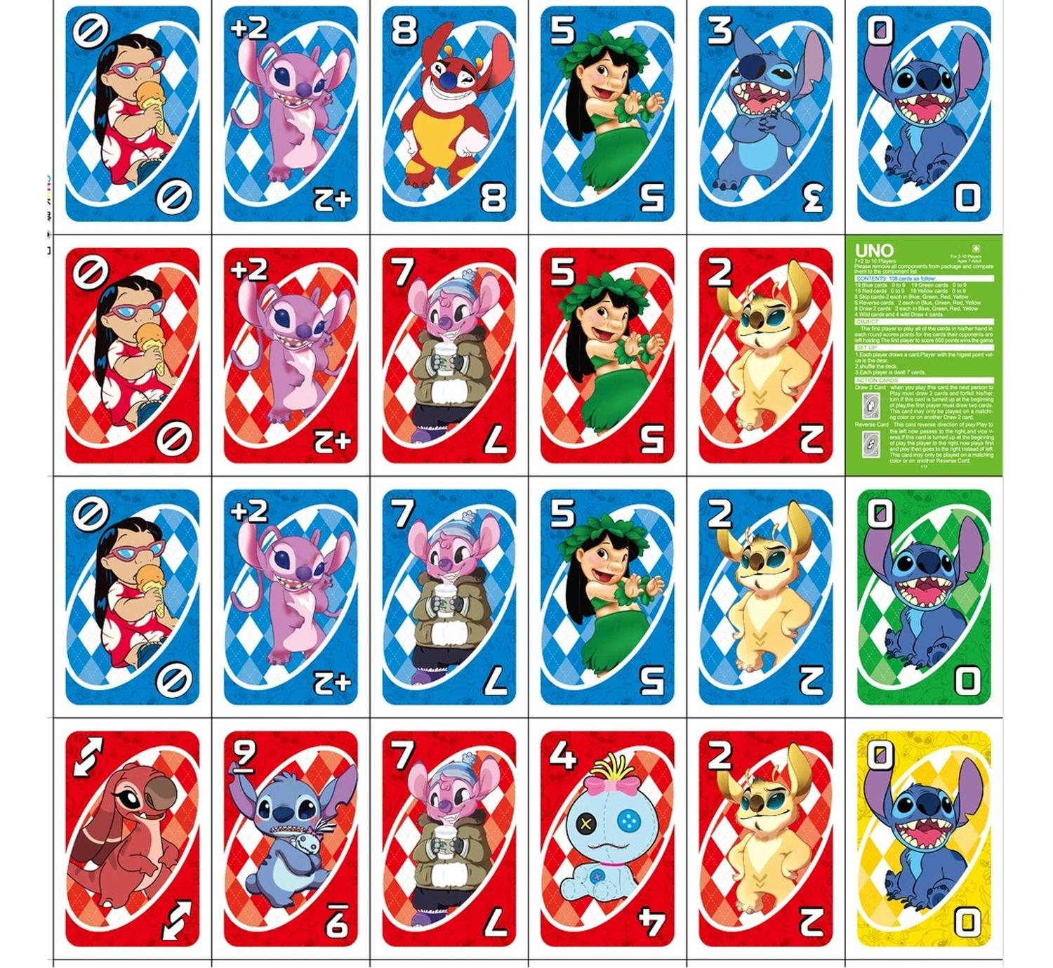 JUEGO UNO STITCH - JUEGO DE CARTAS FÍSICO 2-10 JUGADORES - 2