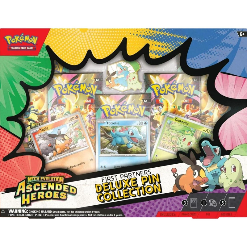 CARTA POKEMON FIRST PARTNERS DELUXE PIN ASCENDED HEROES INGLES - 1