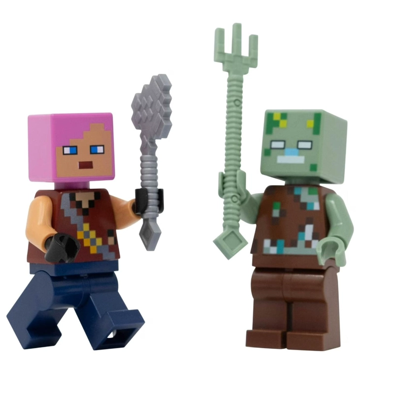 100 BLOQUES MAGNETICOS MINECRAFT MAS 2 FIGURAS - 2