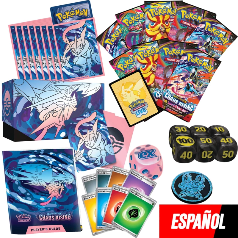 CARTAS POKEMON ELITE TRAINER BOX CHAOS RISING ESPAÑOL - 2