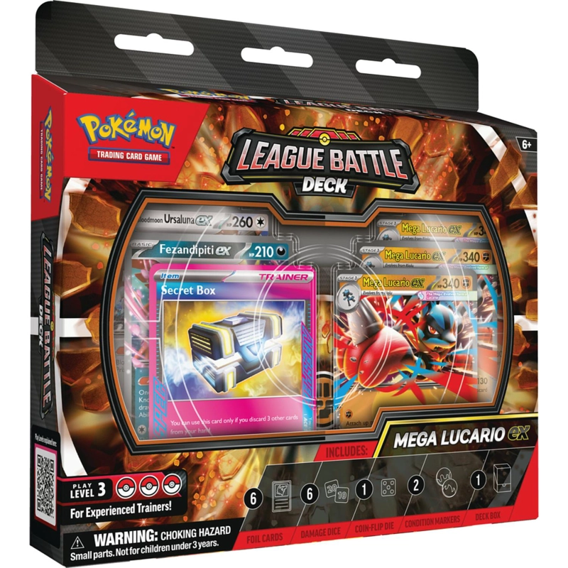 Pokémon Ex Lucario Mazo Mega (Inglés)