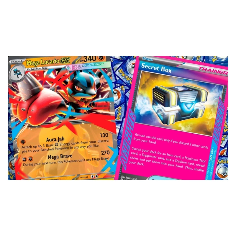 CARTAS POKEMON MAZO MEGA LUCARIO EX INGLES - 3