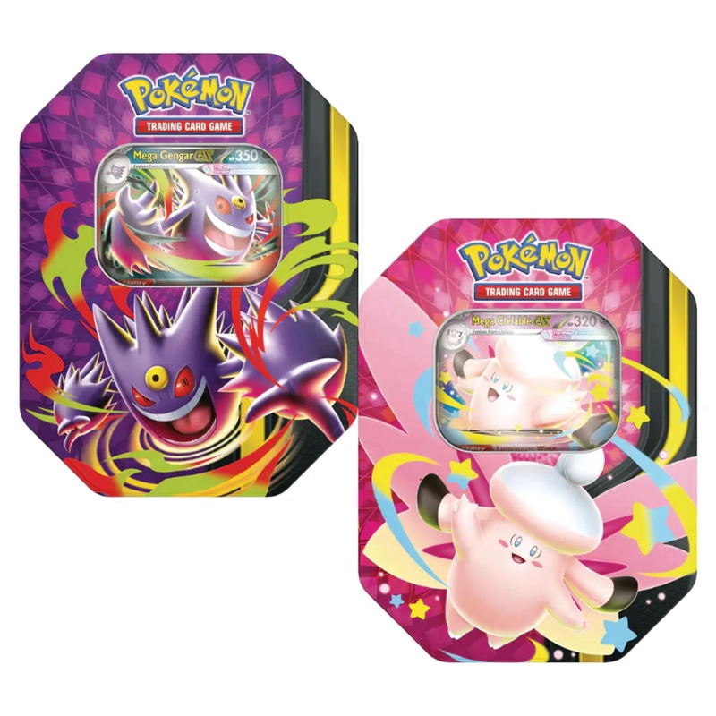 Clefable Ex Gengar Mega Pack Tin (Inglés)