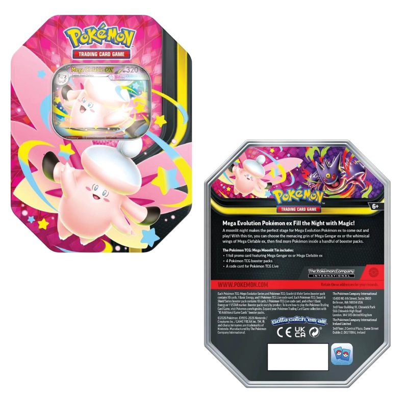 PACK 2 TIN MEGA GENGAR EX Y CLEFABLE EX INGLES - 3