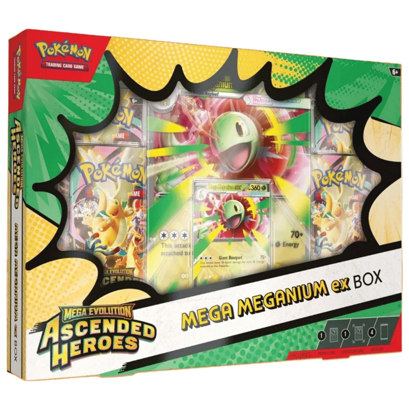CARTAS POKEMON PACK 3 BOX ASCENDED HEROES MEGA EX ESPAÑOL - 4