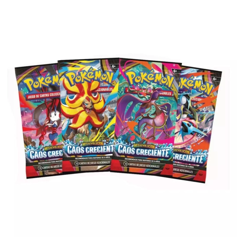 CARTAS POKEMON PACK 4 SOBRES CHAOS RISING INGLES - 2