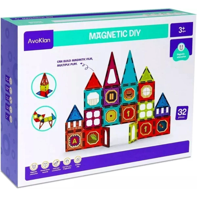 BLOQUES MAGNETICOS 32 PIEZAS - 1