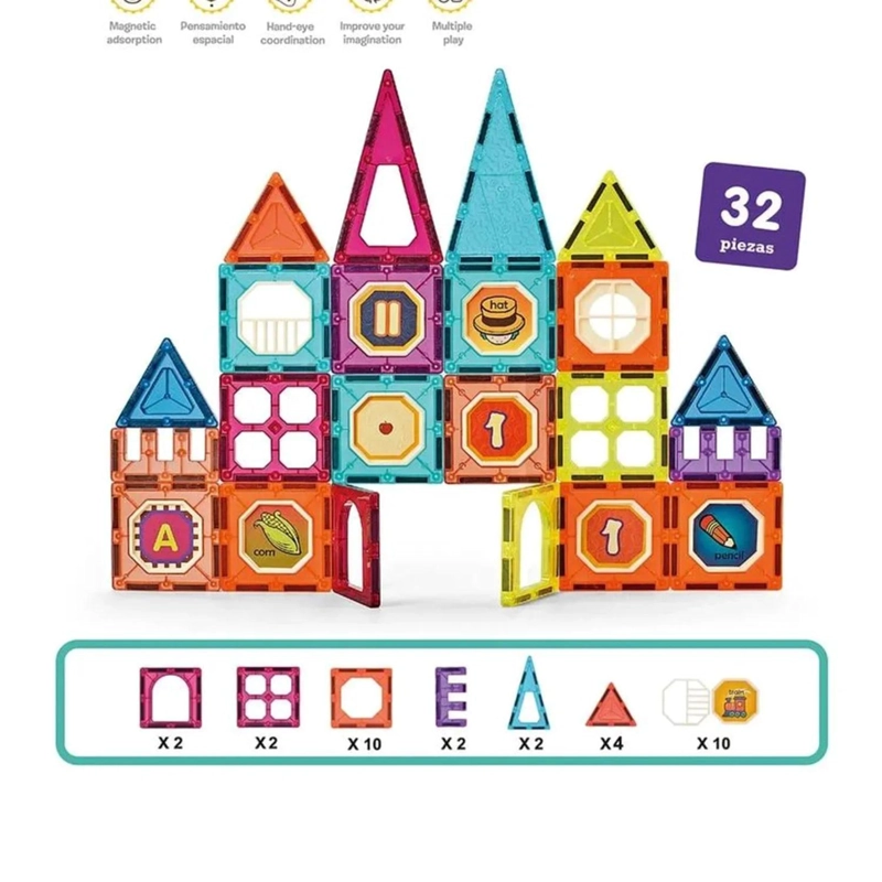 BLOQUES MAGNETICOS 32 PIEZAS - 3