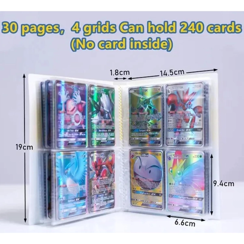 ALBUM CARTAS POKEMON CHARIZARD 240 MAS 20 CARTAS HOLO O REVERSE - 5