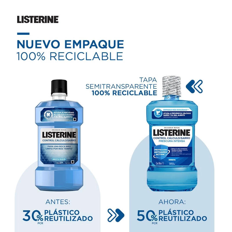 ENJUAGUE BUCAL LISTERINE CONTROL SARRO X 500 ML - 4