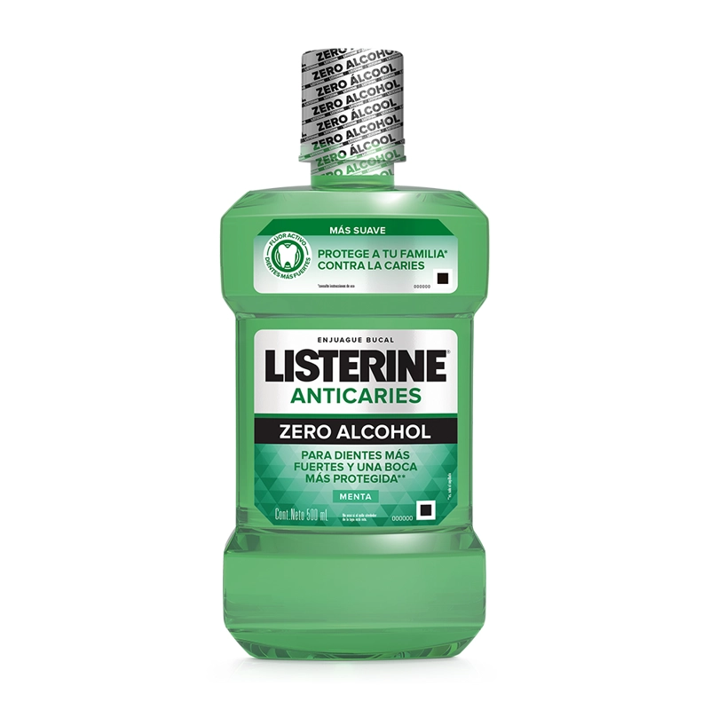 ENJUAGUE BUCAL LISTERINE ANTICARIES ZERO ALCOHOL X 500 ML - 1