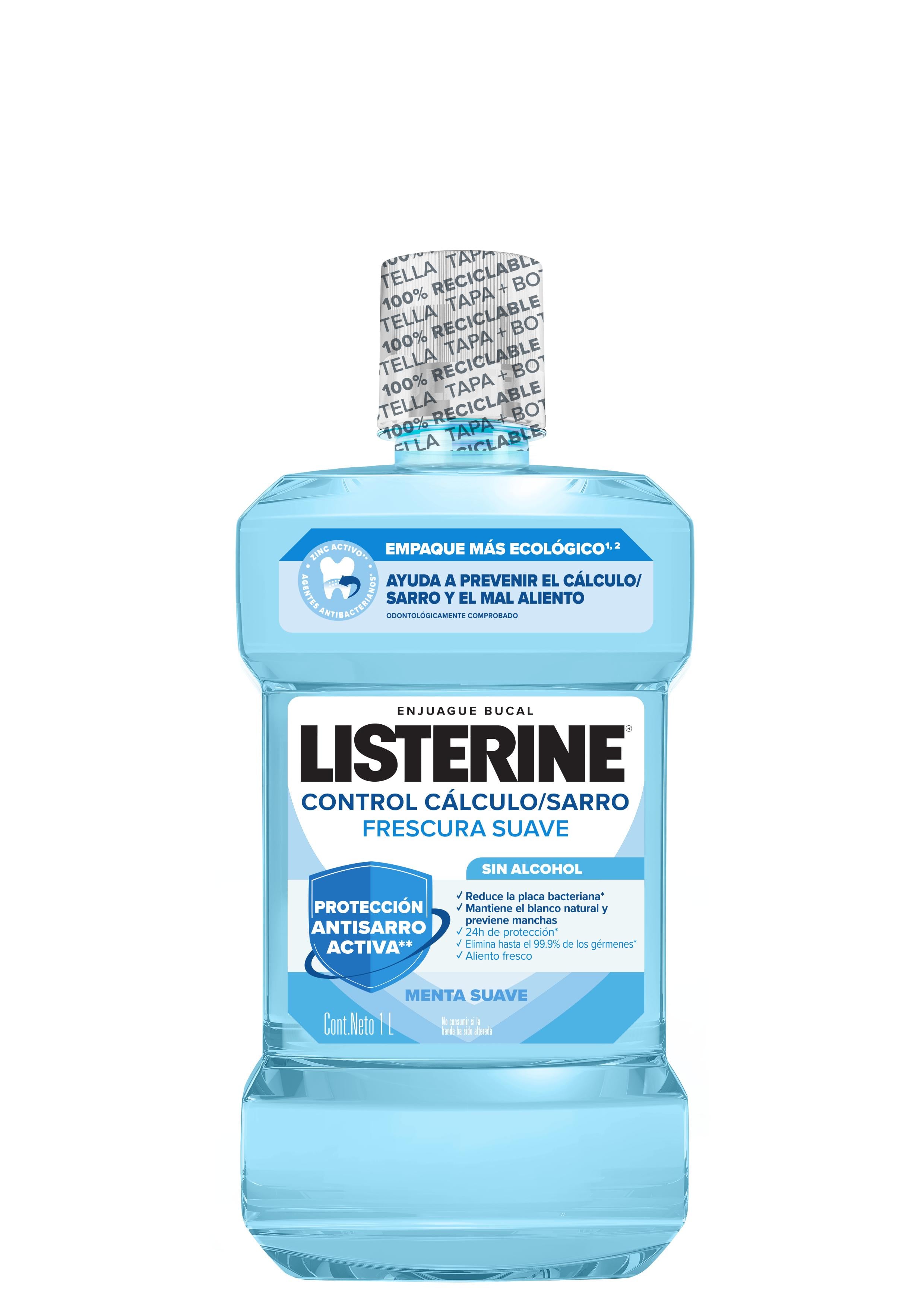 ENJUAGUE BUCAL LISTERINE CONTROL SARRO ZERO ALCOHOL X 1LT - 2