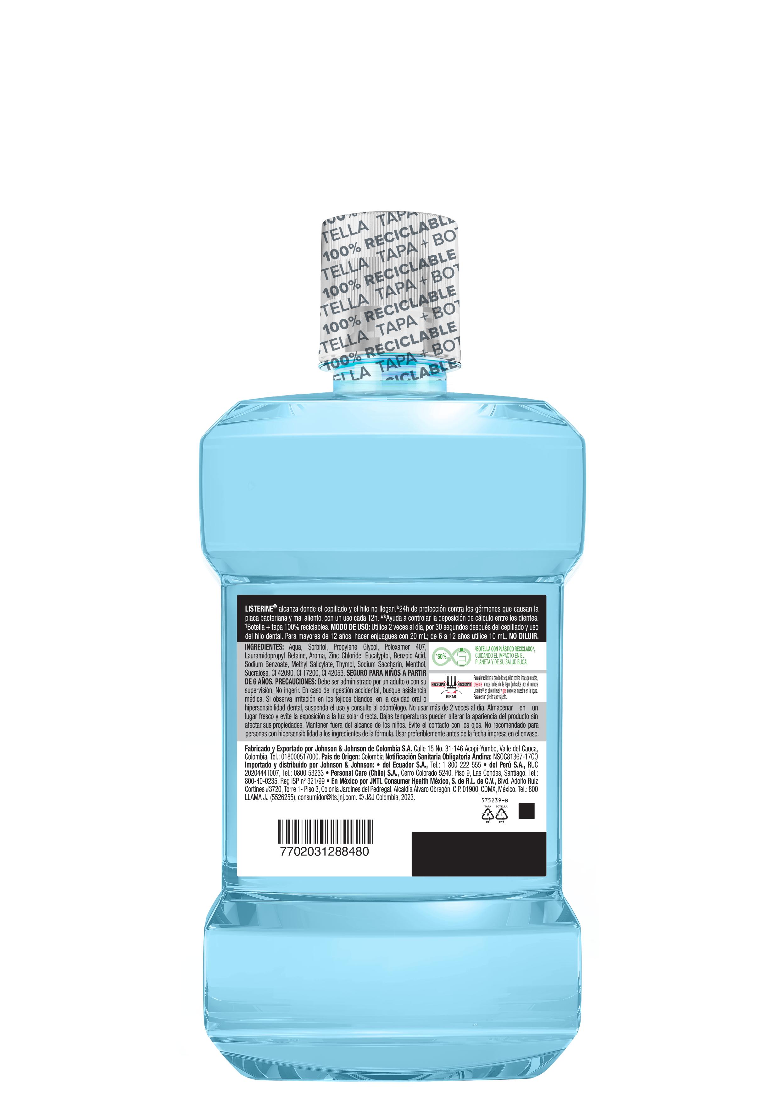 ENJUAGUE BUCAL LISTERINE CONTROL SARRO ZERO ALCOHOL X 1LT - 3