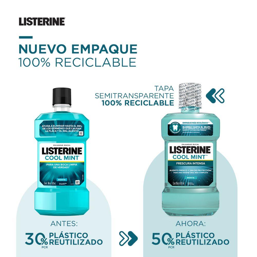 ENJUAGUE BUCAL LISTERINE COOL MINT X 1000 ML - 4