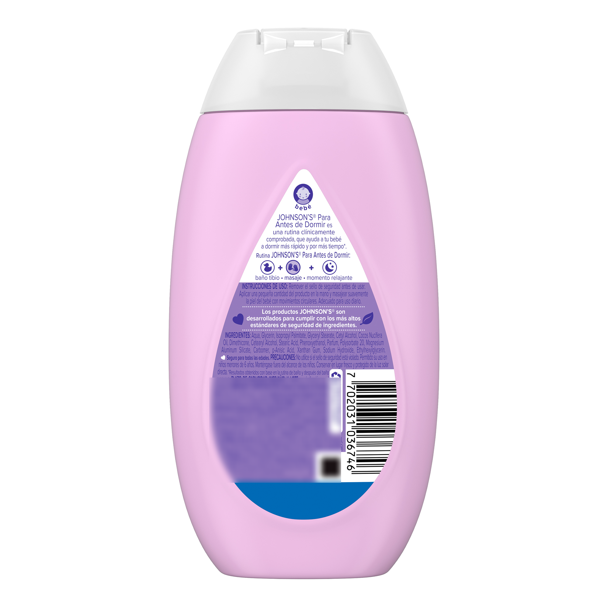 CREMA HIDRATANTE BEBÉ JOHNSON'S ANTES DE DORMIR X 200ML - 3