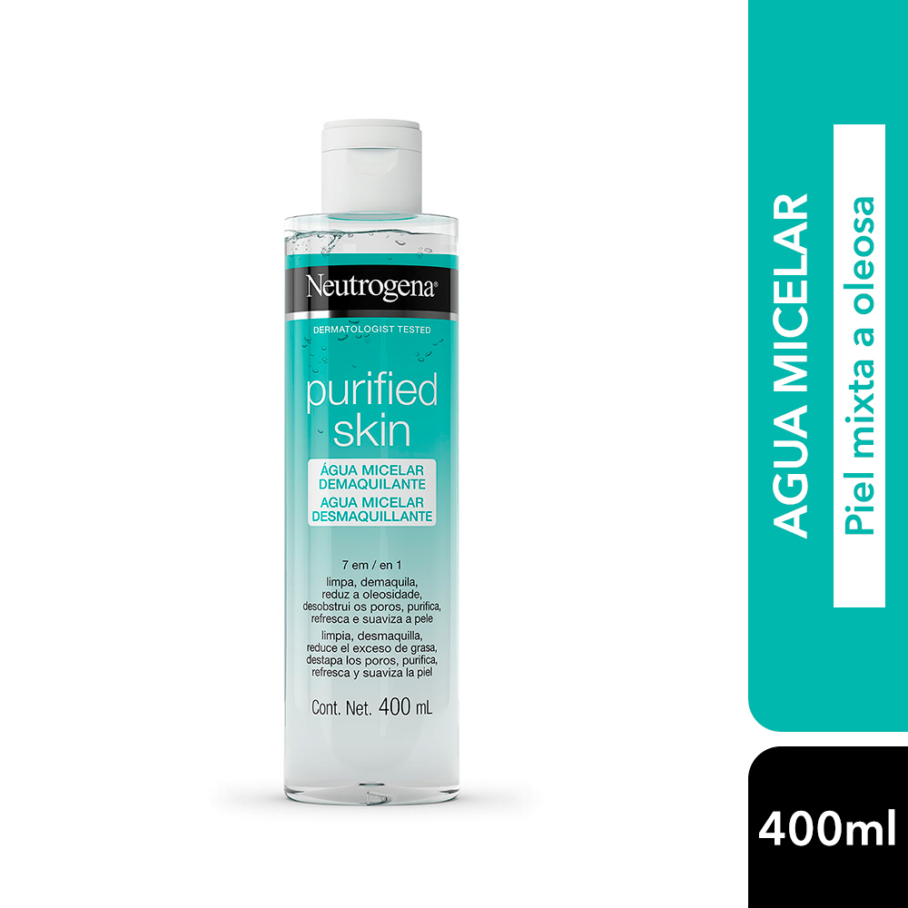 LIMPIADOR ROSTRO NEUTROGENA 400 ML SKIN AGUA PURIFICADA MICELAR - 1