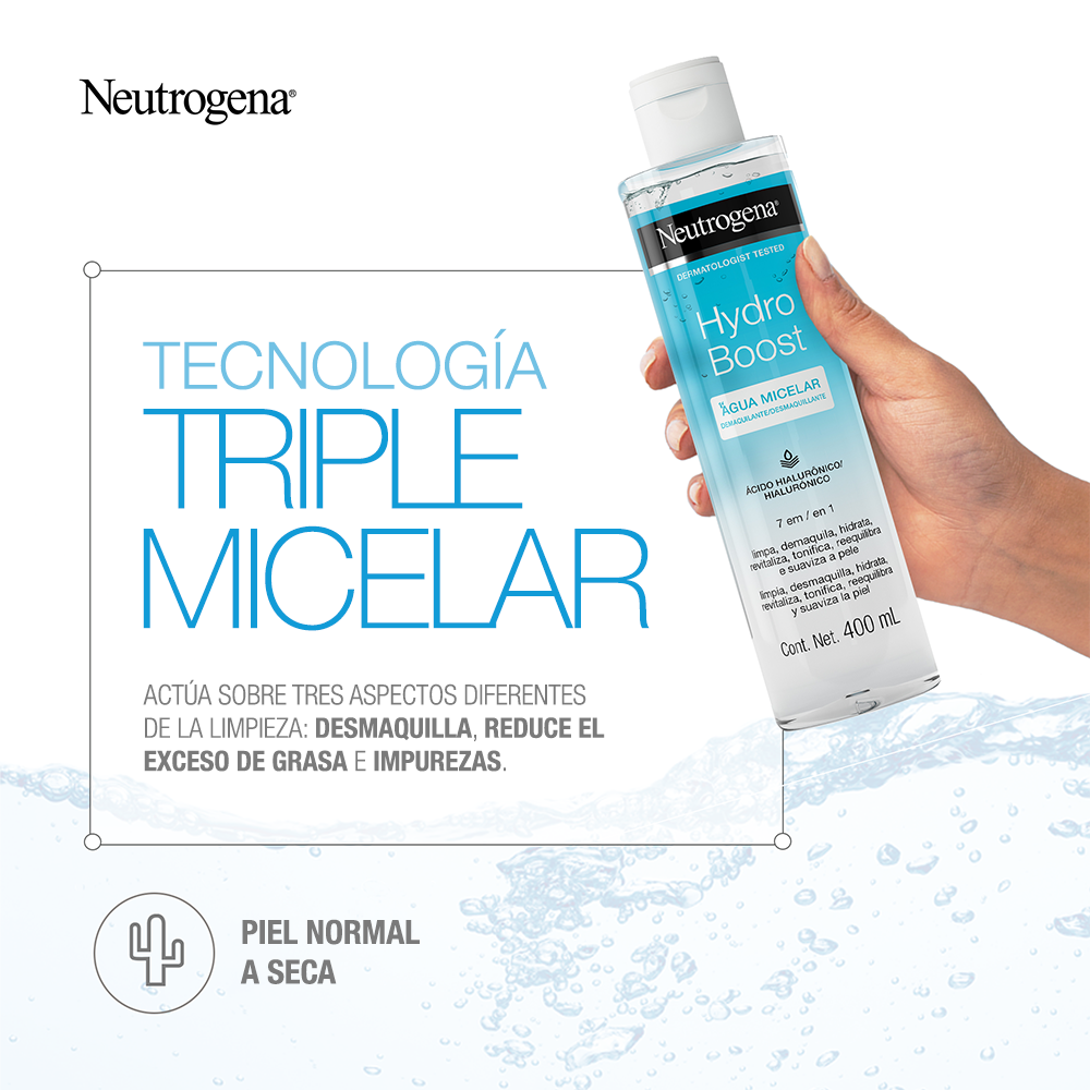 NEUTROGENA HYDRO BOOST AGUA MICELAR 400ML - 2