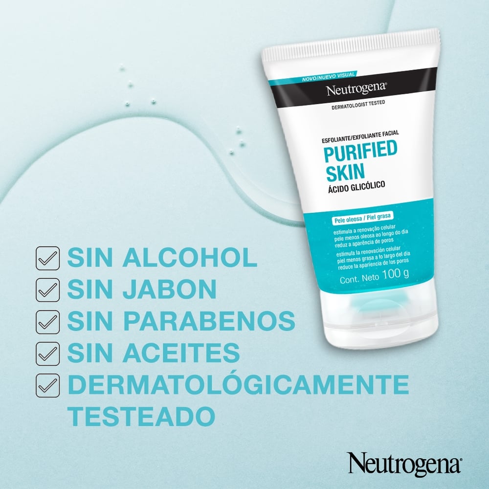 EXFOLIANTE ROSTRO NEUTROGENA® 100 G PURIFIED SKIN® - 4
