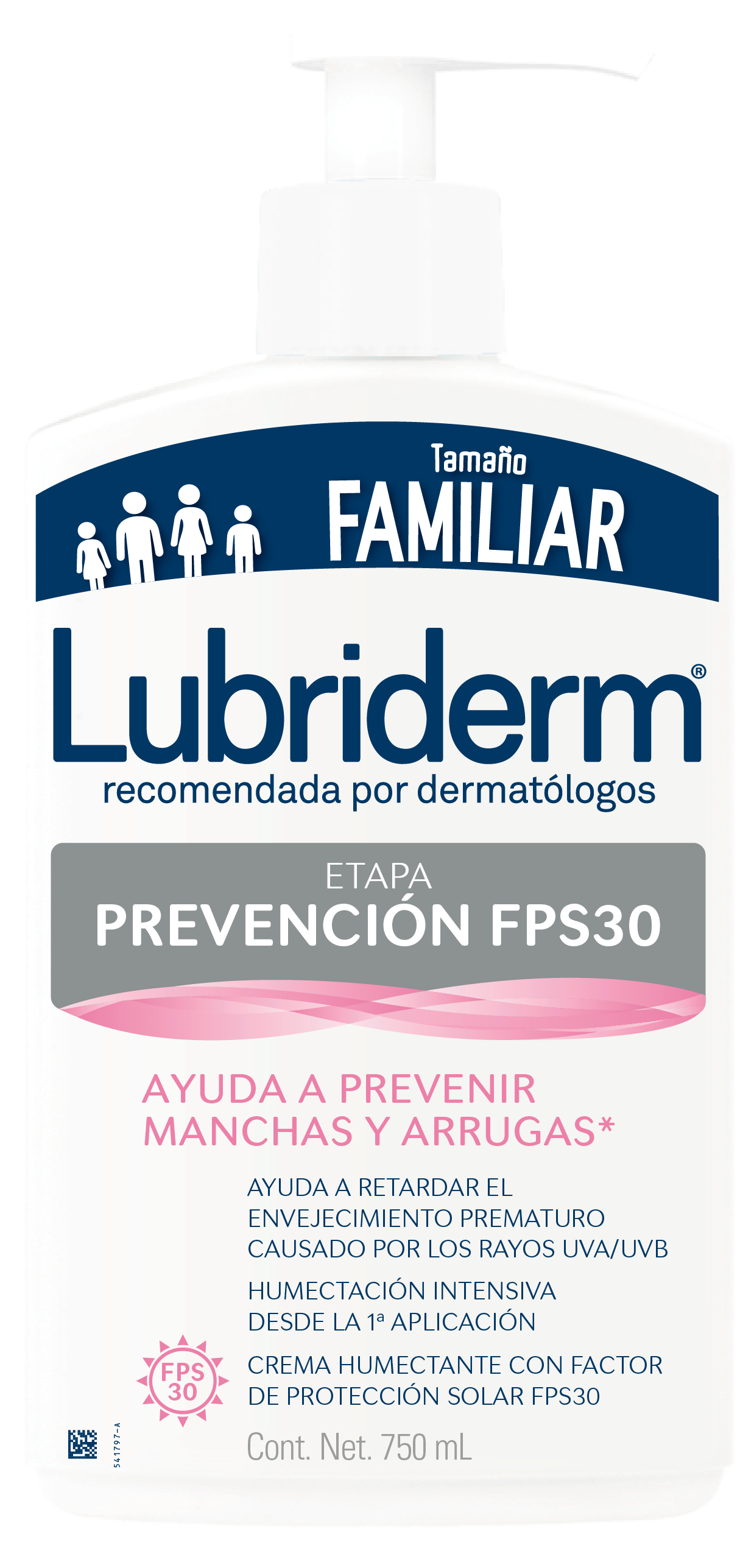 HIDRATANTE CUERPO LUBRIDERM® SPF 30 750 ML PREVENCION UV30 - 3
