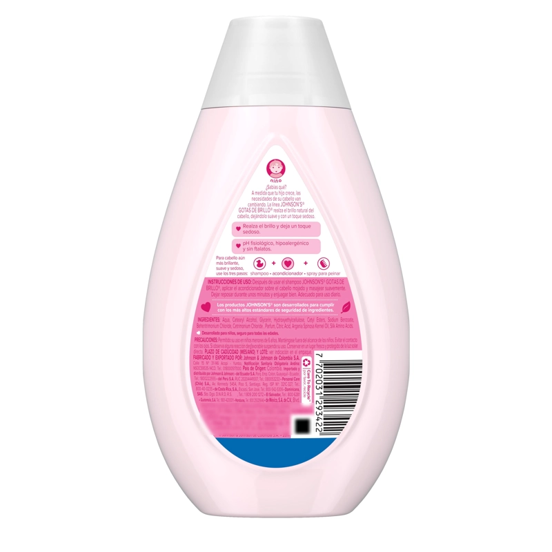ACONDICIONADOR PARA NIÑOS JOHNSON'S® GOTAS DE BRILLO® 400 ML - 2