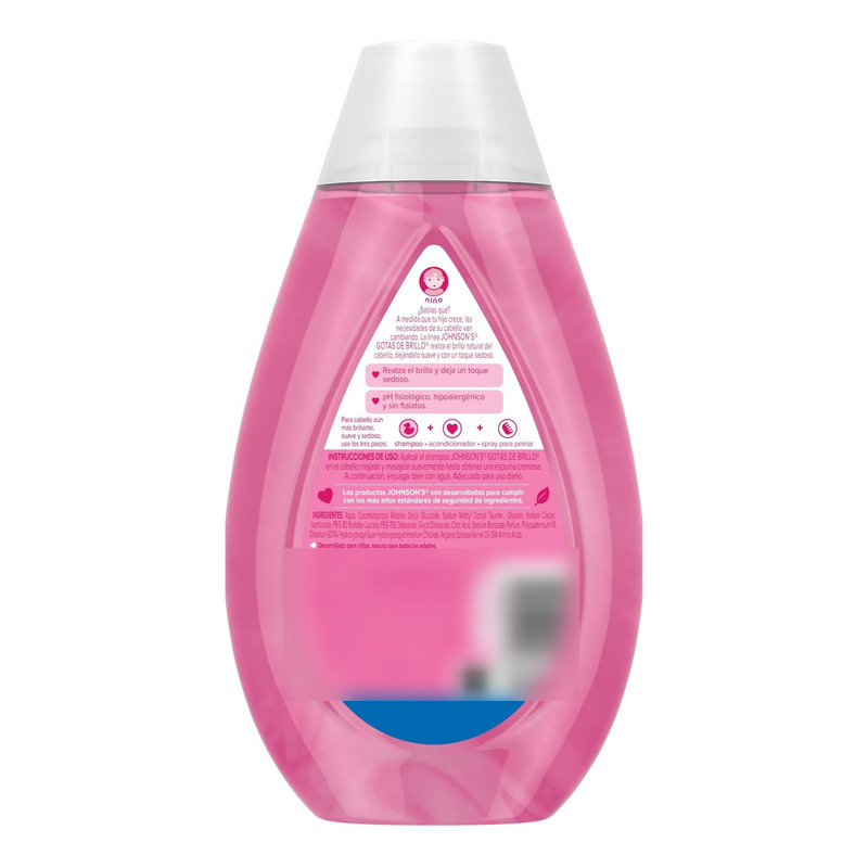 SHAMPOO PARA NIÑOS JOHNSON'S GOTAS DE BRILLO X 400 ML. - 3