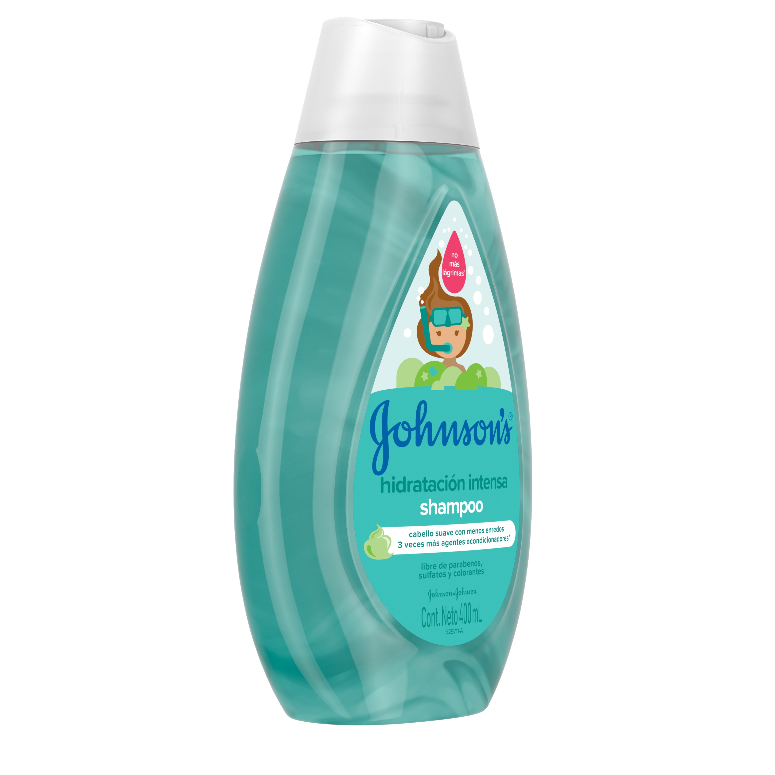 SHAMPOO PARA NIÑOS JOHNSON'S HIDRATACIÓN INTENSA X 400 ML. - 2