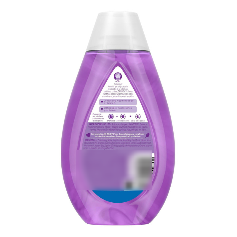 SHAMPOO NIÑOS JOHNSON'S SHAMPOO FUERZA Y VITAMINA X 400 ML. - 3