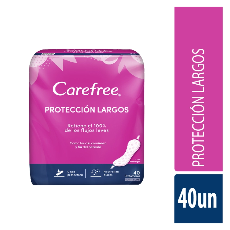 PROTECTORES CAREFREE® PROTECCION LARGOS 20 X 40 UNIDADES - 1