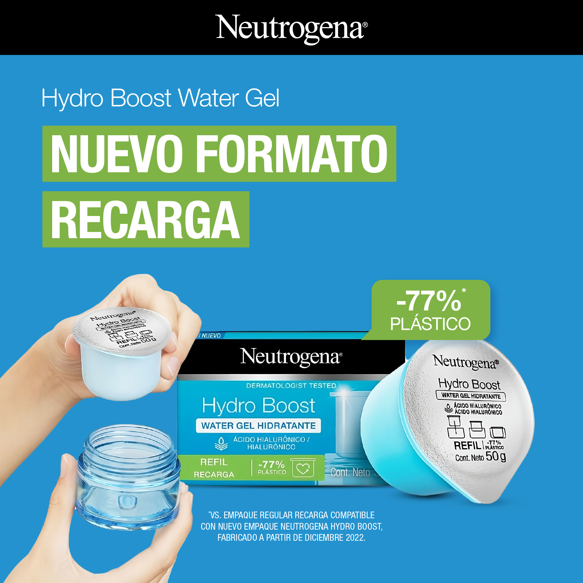 CREMA ROSTRO NEUTROGENA 50 G REFILL ® HYDRO BOOST - 4