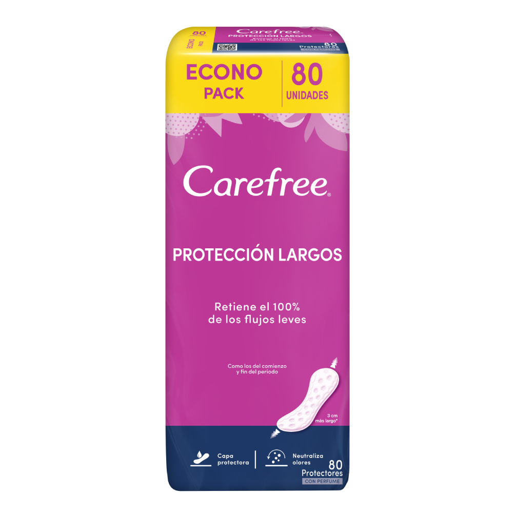 PROTECTORES CAREFREE® PROTECCIÓN LARGOS X80 UNIDADES - 2