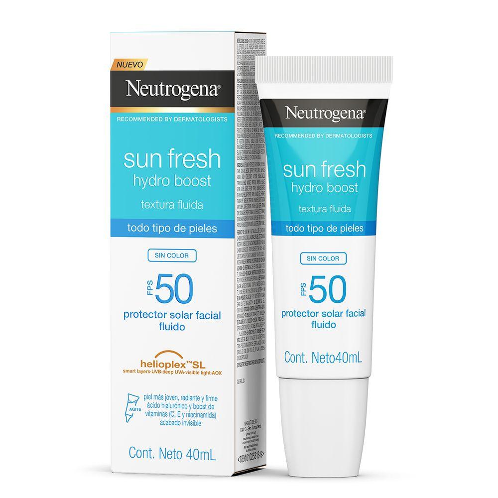 PROTECTOR SOLAR NEUTROGENA HYDRO BOOST SIN COLOR FPS50 40ML - 2