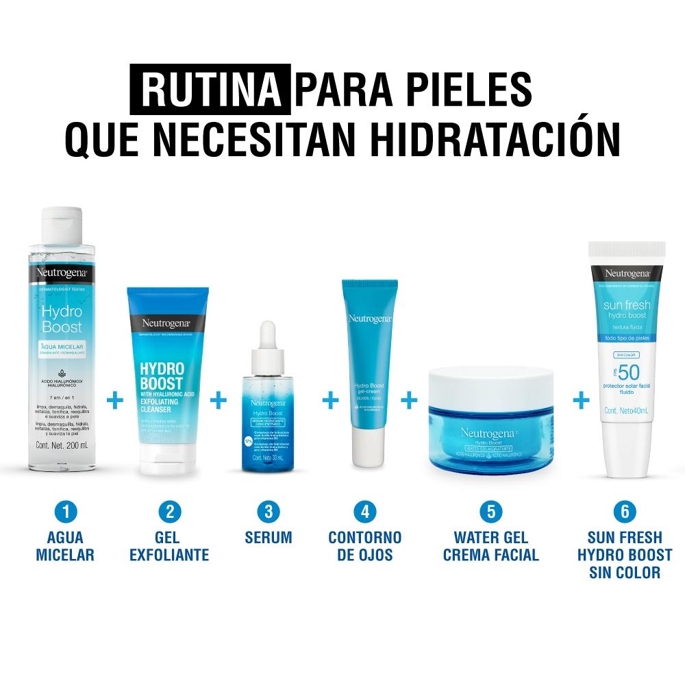 PROTECTOR SOLAR NEUTROGENA HYDRO BOOST SIN COLOR FPS50 40ML - 6