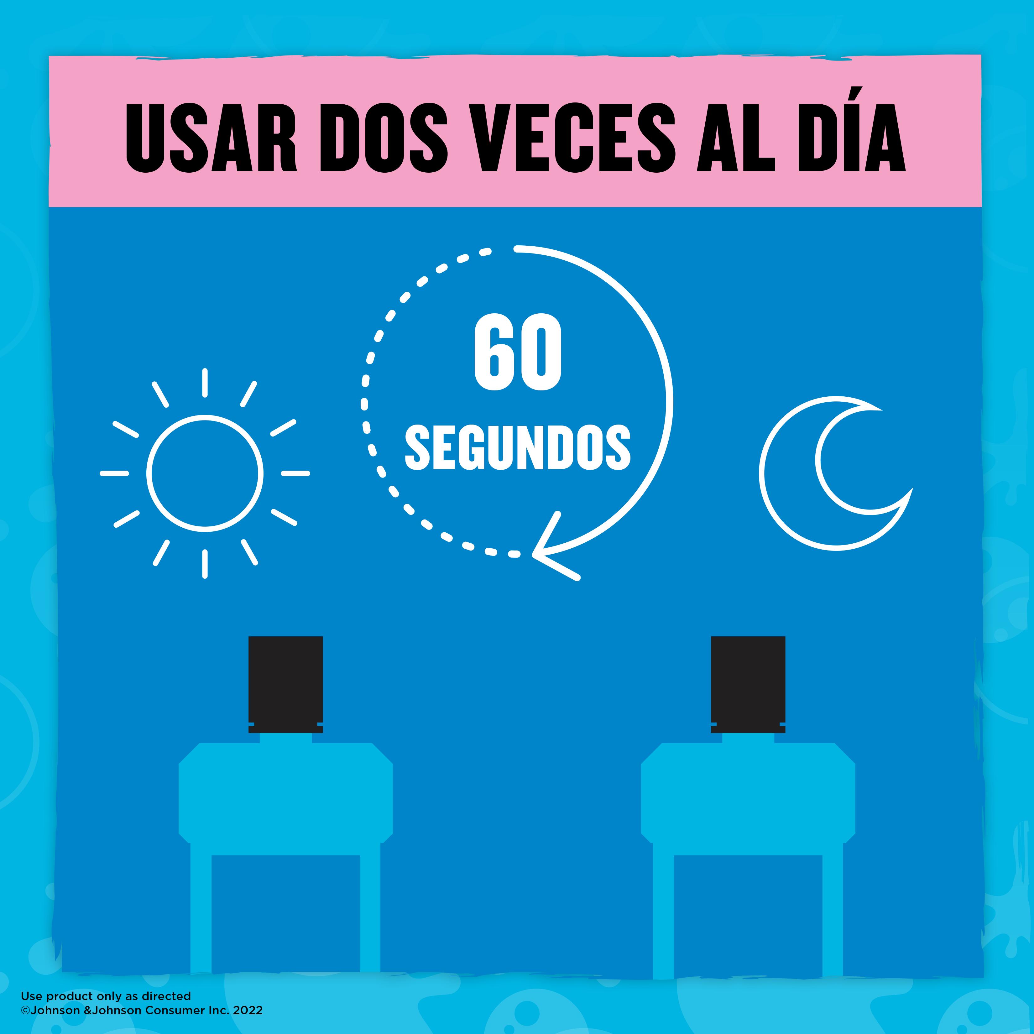 ENJUAGUE BUCAL PARA NIÑOS LISTERINE® SMART RINSE® 500ML - 4