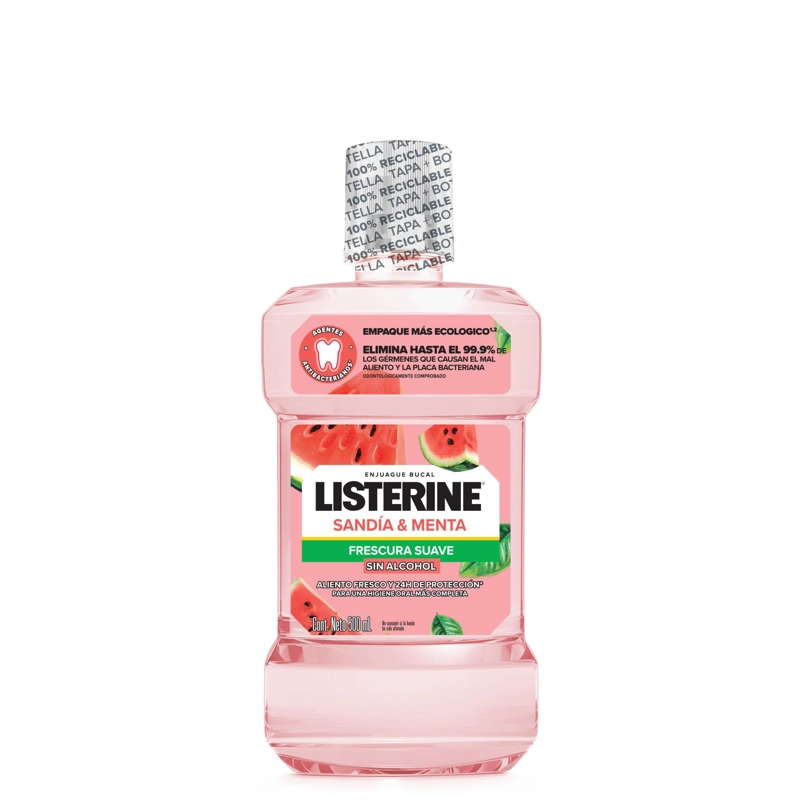 ENJUAGUE BUCAL LISTERINE SANDIA & MENTA FRESCURA SUAVE 500ML - 2