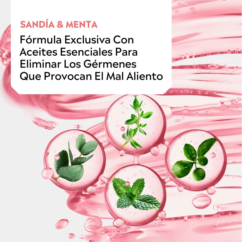 ENJUAGUE BUCAL LISTERINE SANDIA & MENTA FRESCURA SUAVE 500ML - 4