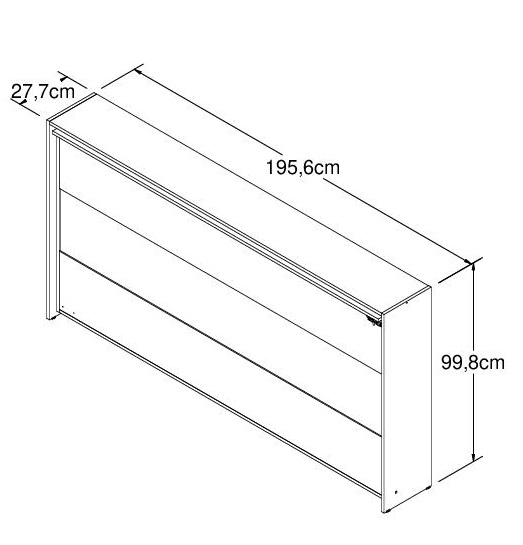 CAMA PLEGABLE HORIZONTAL 1 PLAZA AMÉRICA BLANCO - 7