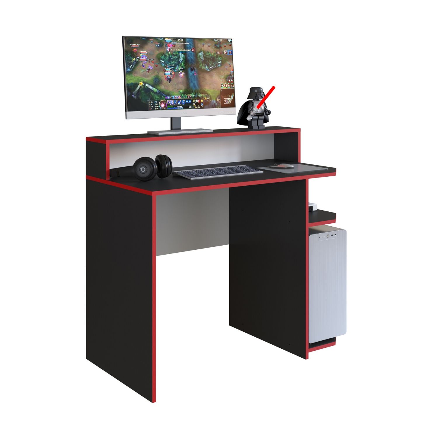ESCRITORIO HOGA GAMER POWER NEGRO - 1