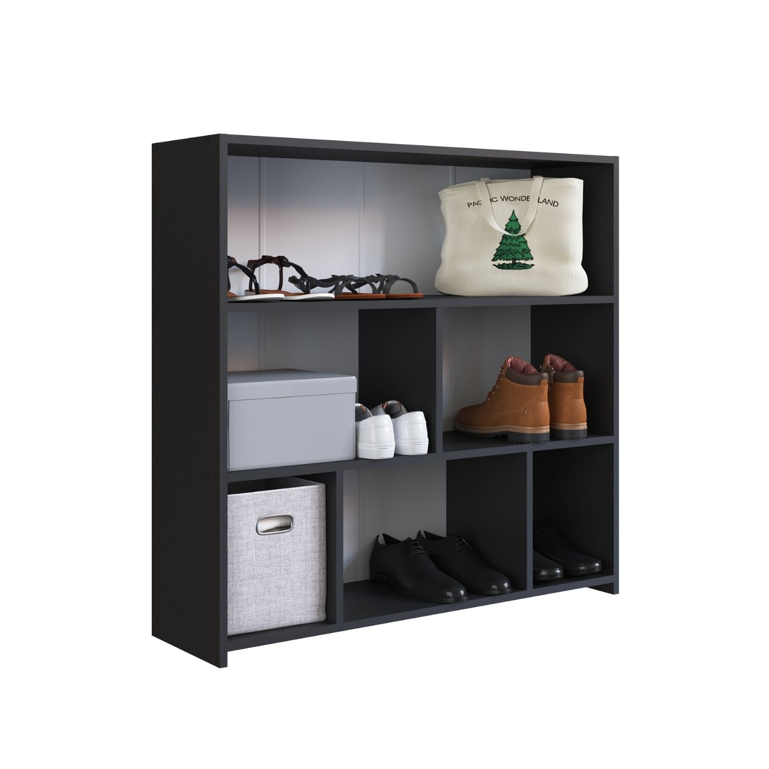 ESTANTE ORGANIZADOR MULTIUSO EMMA NEGRO - 1