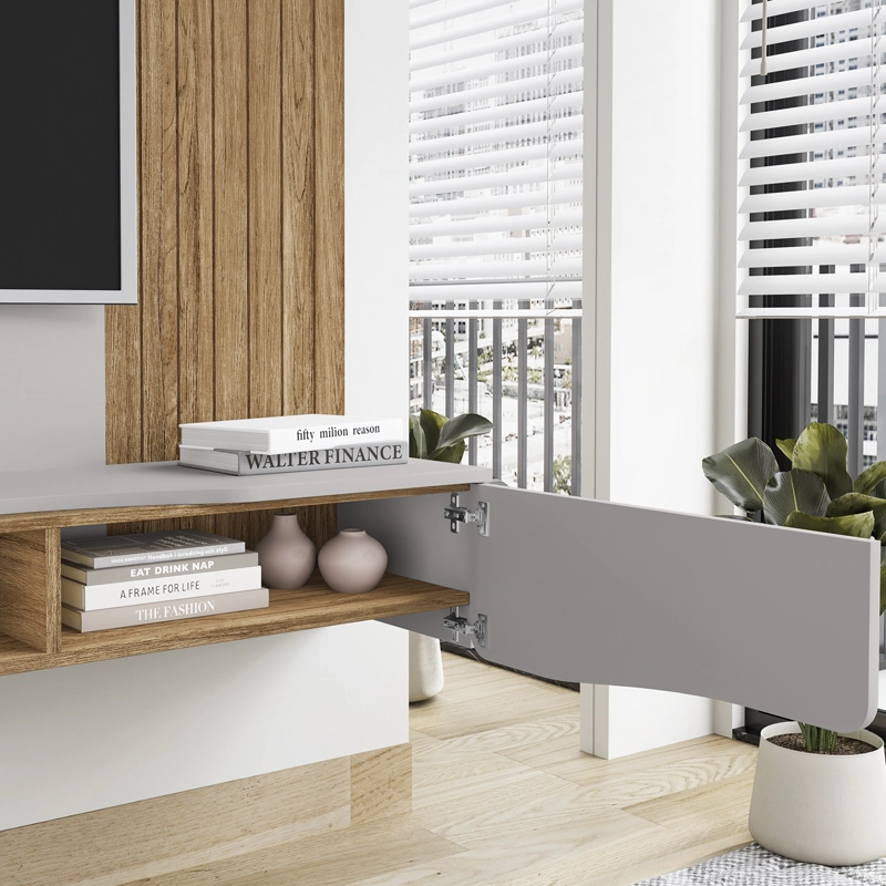 PANEL RACK TV 65' HOGA BUZIOS CANELA BLANCO INVIERNO - 4