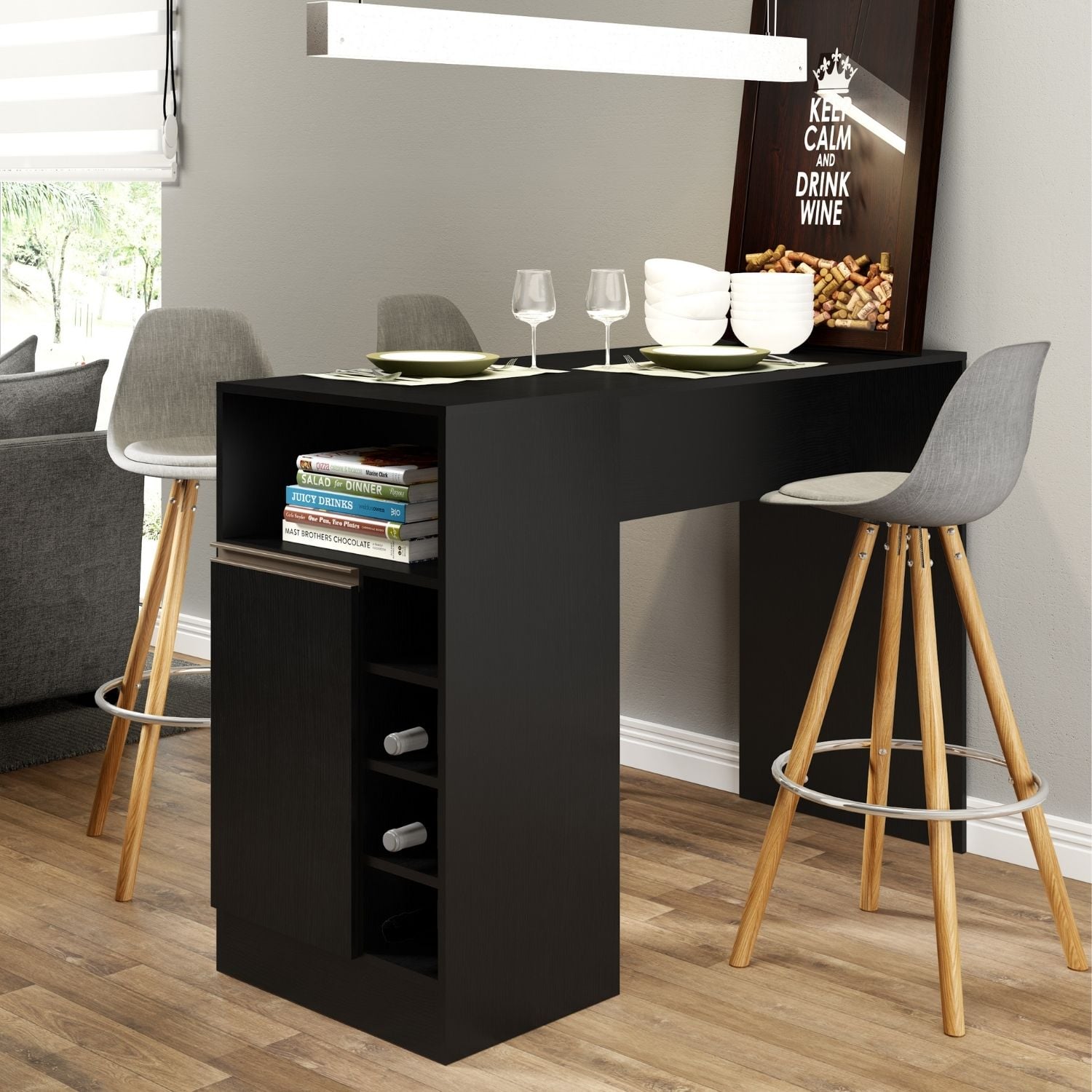 MESA COMEDOR HOGA PAULINA DIARIO NEGRO - 2