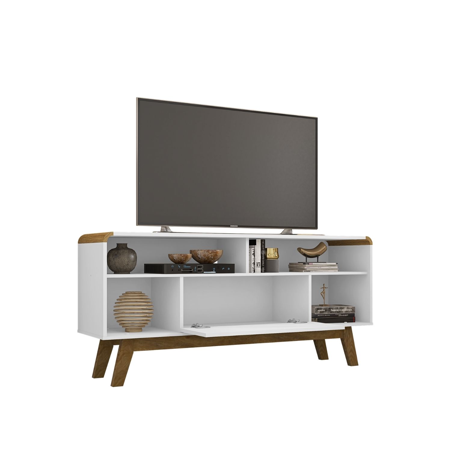 RACK TV HOGA LAZULI MDP BLANCO 55' - 4