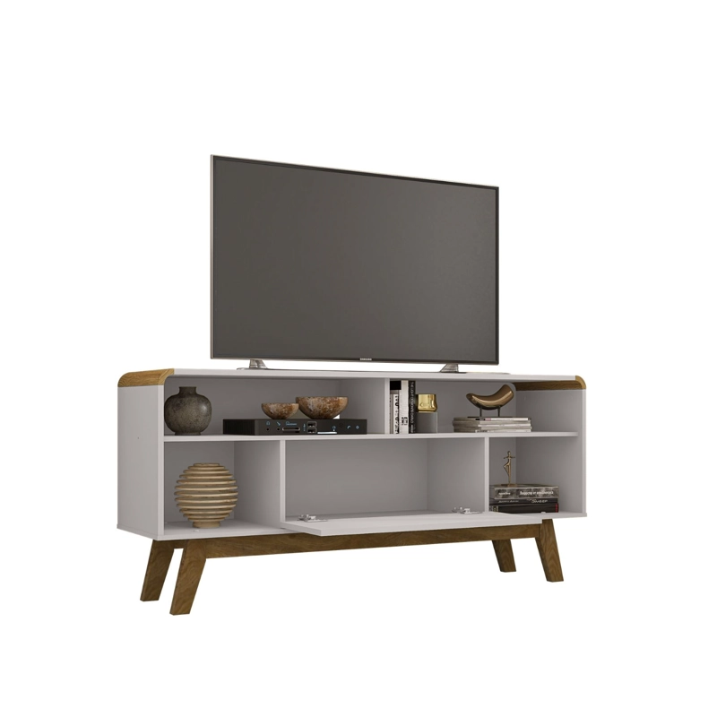 RACK TV HOGA LAZULI MDP BLANCO INVIERNO 55' - 4