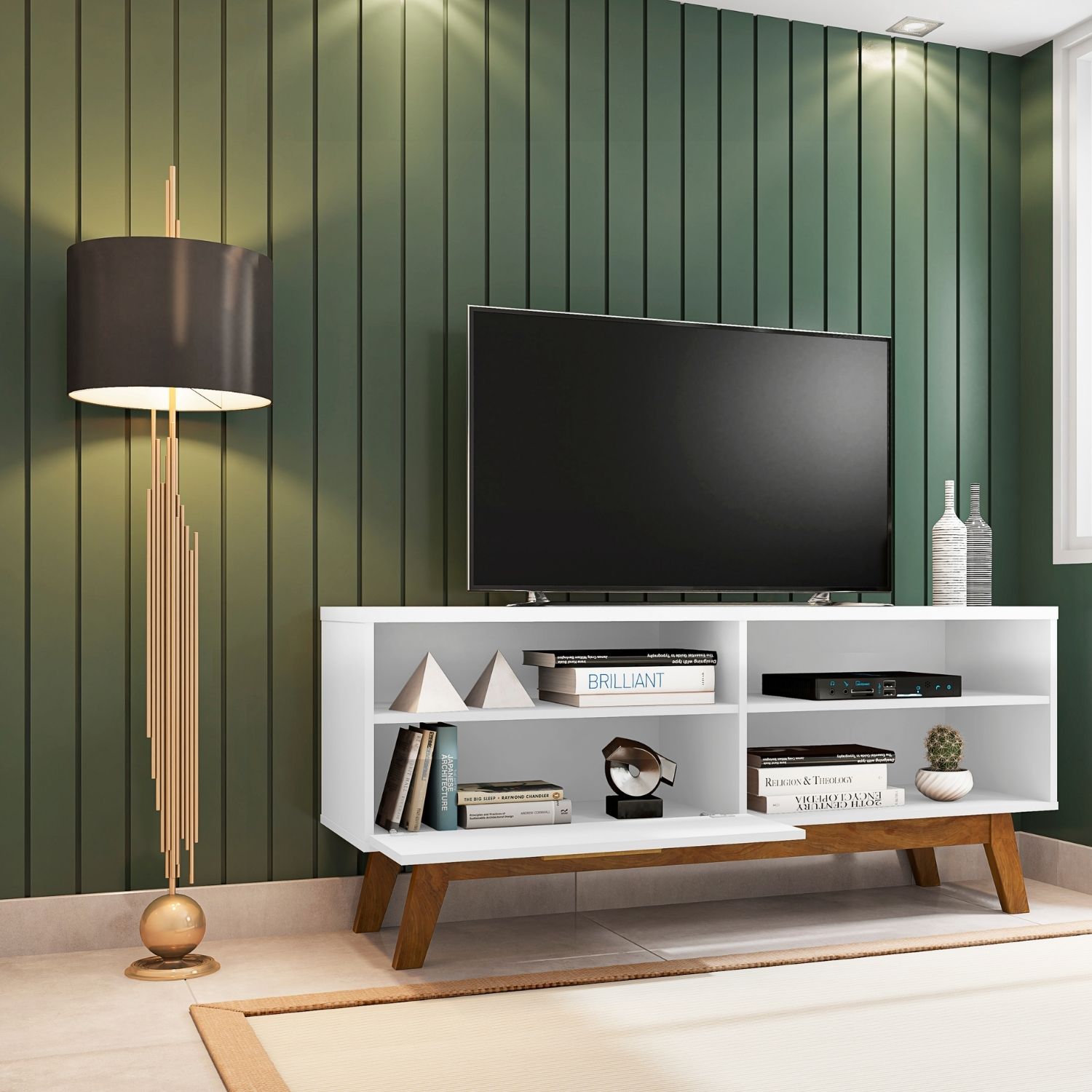 RACK TV HOGA PALADIO MDP BLANCO 55' - 2